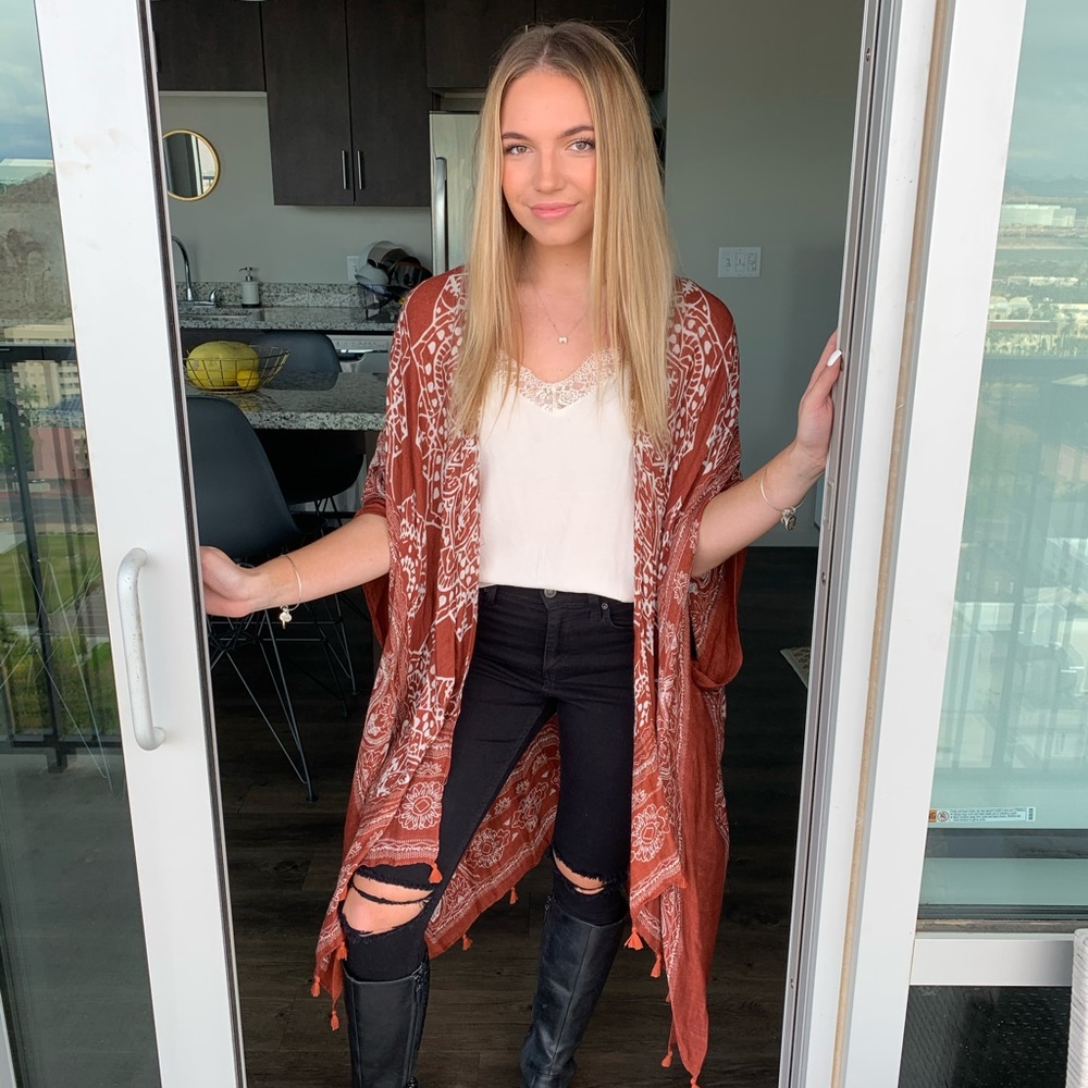 Long Loose Flattering Kimono- Lulus